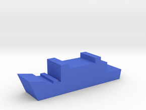 Game Piece, Blue Force Frigate in Blue Processed Versatile Plastic