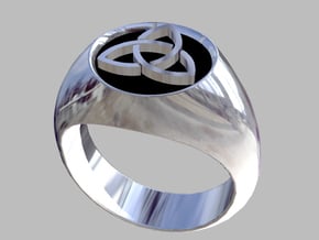 Trinity ring size 7 in Natural Silver