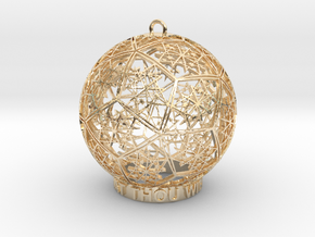 Thelema Ornament in 14k Gold Plated Brass