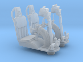 YT1300 5 FOOTER TURRET WELL SEAT SET in Smooth Fine Detail Plastic