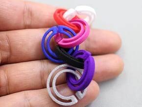 circle chain in Purple Processed Versatile Plastic