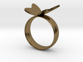 Butterfly RIng in Polished Bronze