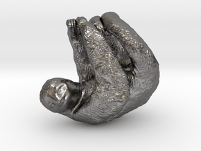 Sloth Pendant in Polished Nickel Steel