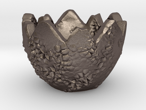 Dragon Egg Shell Eggholder in Polished Bronzed Silver Steel