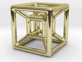 The Hypercube in 18K Gold Plated
