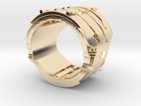 Dead Space Engineering Suit lvl3 ring - 18mm in 14k Gold Plated Brass