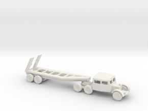 1/144 Scale Scammel Tank Transporter And Trailer in White Natural Versatile Plastic