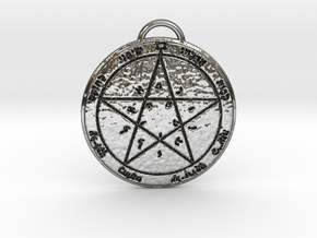 Second Pentacle of Venus in Fine Detail Polished Silver