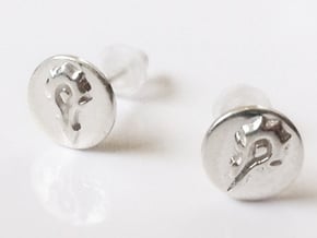 Horde Stud Earrings - World Of Warcraft in Polished Silver