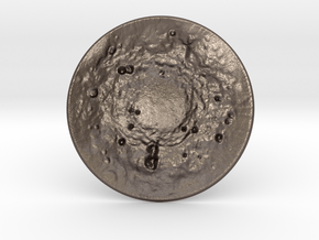 STAND CRATER to the "Full Moon Ring Box" in Polished Bronzed Silver Steel