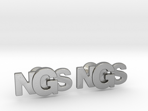 Monogram Cufflinks NSG in Natural Silver