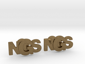 Monogram Cufflinks NSG in Natural Bronze