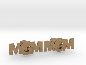Monogram Cufflinks MMG in Natural Brass