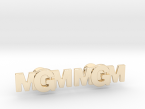 Monogram Cufflinks MMG in 14k Gold Plated Brass