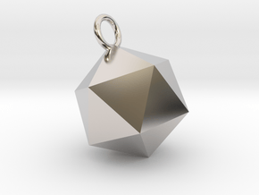 An Icosahedron Earring in Platinum