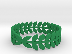 Laurel Ring (size 4-13) in Green Processed Versatile Plastic: 4 / 46.5