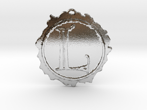 Lasombra clan symbol pendant in Polished Silver