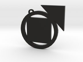 Tremere clan symbol pendant in Black Natural Versatile Plastic