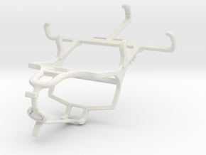 Controller mount for PS4 & Yezz Andy 3.5EI2 in White Natural Versatile Plastic