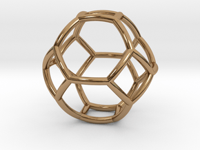 0410 Spherical Truncated Octahedron #002 in Polished Brass