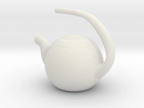 Printle Tea Pot 01- 1/24 in White Natural Versatile Plastic