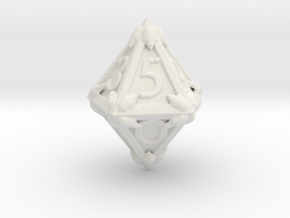 D10 Dragonclaws in White Natural Versatile Plastic