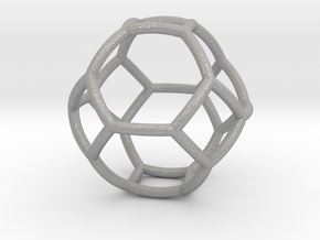 0410 Spherical Truncated Octahedron #002 in Aluminum
