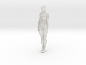 Wireframe woman 30cm in White Natural Versatile Plastic: Large