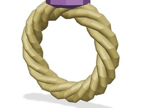 Bodacious Ring in Tan Fine Detail Plastic