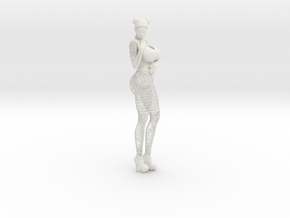 Sexy Wireframe Woman Hipoly 35cm in White Natural Versatile Plastic: Large