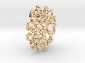 Filigree Star Earrings in 14K Yellow Gold