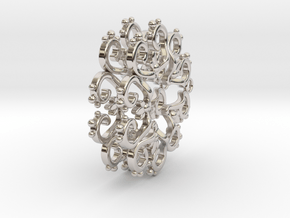 Filigree Star Earrings in Rhodium Plated Brass
