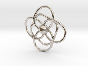 CircleLoops in Rhodium Plated Brass