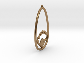 Earring AB in Natural Brass