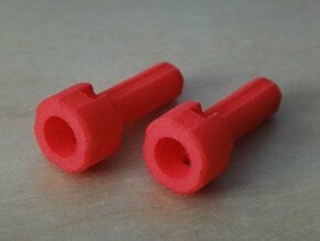 TR PMOP 5mm Peg Extension Set  in Red Processed Versatile Plastic