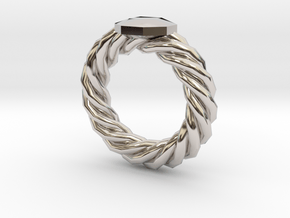 Bodacious Ring in Rhodium Plated Brass