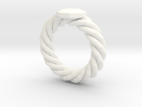 Bodacious Ring in White Processed Versatile Plastic