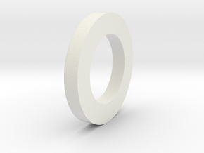 2.00" to 29mm Centering Ring in White Natural Versatile Plastic