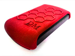 Protective Cover for OmniPod PDM - Honeycomb in Red Processed Versatile Plastic: Medium