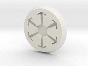 SW Button 2 in White Natural Versatile Plastic