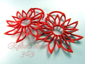  The Sun Shine/Plugs /gauge / size 10G (2.5 mm) in Red Processed Versatile Plastic