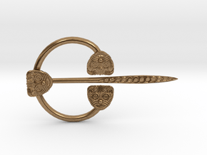 Viking Ring Needle 1 M in Natural Brass (Interlocking Parts)