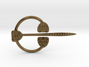 Viking Ring Needle 1 M in Polished Bronze (Interlocking Parts)