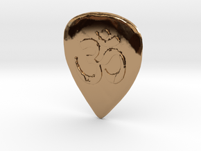 Ohm Guitar Pick in Polished Brass