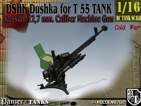 1-16 DSHK Dushka For T-55 in Tan Fine Detail Plastic