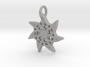 Seven-Pointed Snowflake in Aluminum