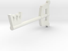 Keyblade in White Natural Versatile Plastic