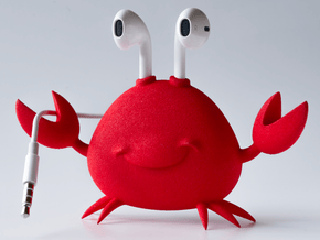 Apple EarPod Crab Holder in Red Processed Versatile Plastic