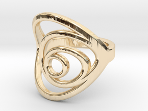 Aurea_Ring in 14k Gold Plated Brass: 11 / 64