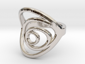 Aurea_Ring in Rhodium Plated Brass: 11 / 64